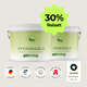 Zwei grüne Pferdegold® 2er Zink 30% Eimer mit 30% Rabatt und Qualitätsplakette, angereichert mit Zink für das Immunsystem Ihres Pferdes. Made in Germany für bewährte Qualität.