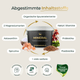 Schwarze Wanne mit der Aufschrift Pferdegold Basic Bundle: Naturkraft, umgeben von Textblasen, die wichtige Inhaltsstoffe wie Mineralfutter mit Astaxanthin hervorheben.