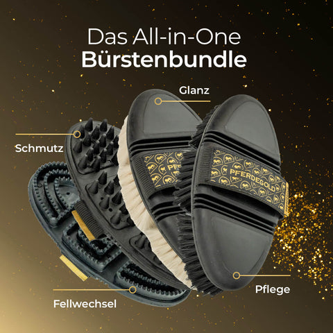 Pferdegold® 4er Bürsten Bundle