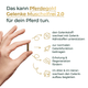 Hand hält Pferdegold® Gelenke Muschelfrei Nachfüllpackung 3 für 2; daneben Symbole und Text zu den Vorteilen für die Gelenke Ihres Pferdes.