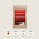 Auf einem beigen Hintergrund ist eine braune Tüte mit der Aufschrift "Muskeln+ Nachfüllpack 3kg" von Pferdegold® zu sehen, darunter sind Produktinformationen und vier Zertifizierungssymbole abgebildet.