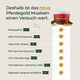 Infografik zum Muskeln+ Nachfüllpack 3 kg von Pferdegold® mit Vorteilen wie 21 Aminosäuren, hohem Proteinanteil und sojafreier Rezeptur.