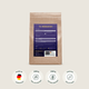 Braune Papiertüte mit der Aufschrift Pferdegold® Nerven+ Nachfüllpack 3kg, darunter Icons mit Produktmerkmalen, vor hellem Hintergrund.