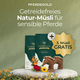 3 für den Preis von 2 bei Pferdegold® Goldmüsli Natur Pur! Getreidefrei und ballaststoffreich – ideal für empfindliche Pferde.