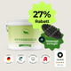 Pferdegold® Herbst-Special: Zink in einer großen Dose, ideal für den Fellwechsel, inklusive einer kostenlosen Massagestriegel-Massagebürste, 27 % Rabatt und hochwertigen Siegeln auf hellem Hintergrund.