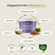 Lila Pferdegold®-Behälter mit Pferdepflege-Ergänzungsfuttermittel, abgebildet mit Symbolen für Vitamin C, B, Omega-3 und Leinsamen – ideal für Ihr Starter-Paket oder als tägliches Ergänzungsfuttermittel für Pferde.
