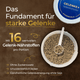 Eine Schale mit braunen Pellets neben einem blauen Behälterdeckel mit der Aufschrift „Winter Ready + Elektrolyte“ auf braunem Hintergrund mit Text, der die wichtige Unterstützung für Muskeln, Gelenke und Mineralstoffhaushalt bei Pferden durch Pferdegold® hervorhebt.